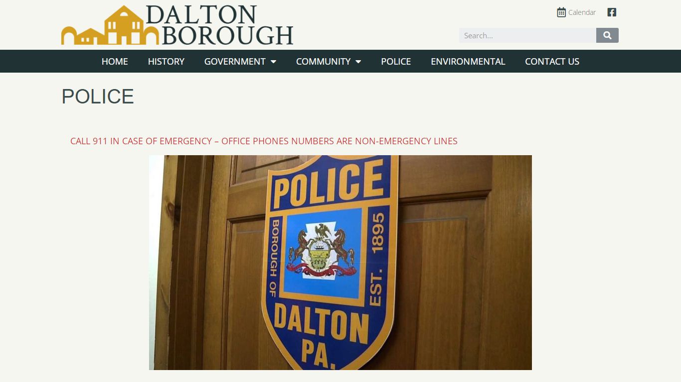 Police – Dalton Borough